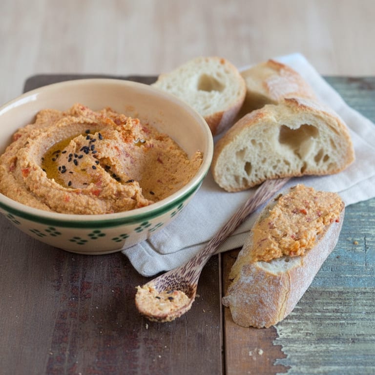 Houmous aux poivrons grillés
