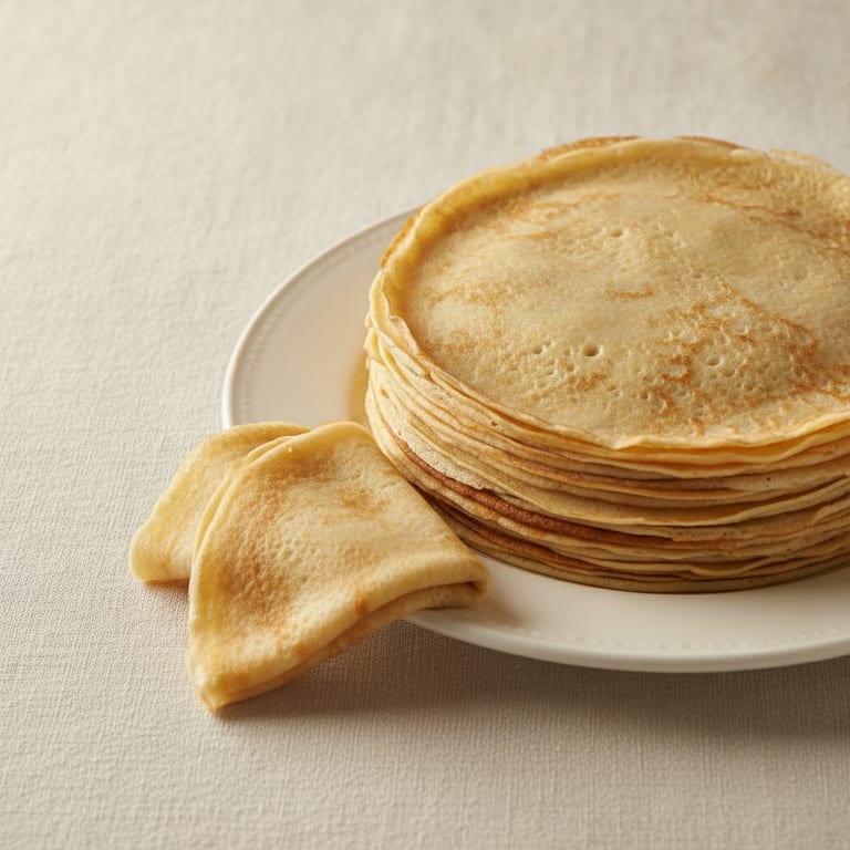 Crêpes natures pour garniture salée ou sucrée