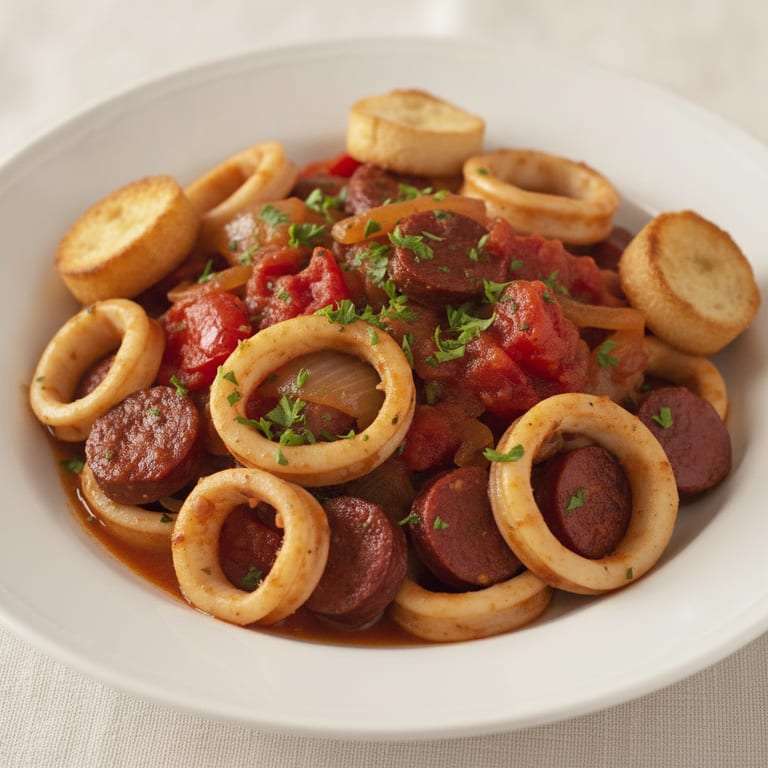 Calamars au chorizo