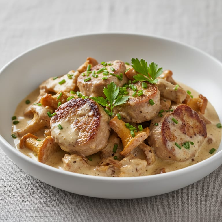 Ris de veau aux girolles