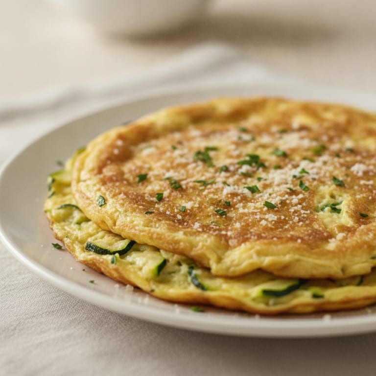 Omelette aux courgettes râpées