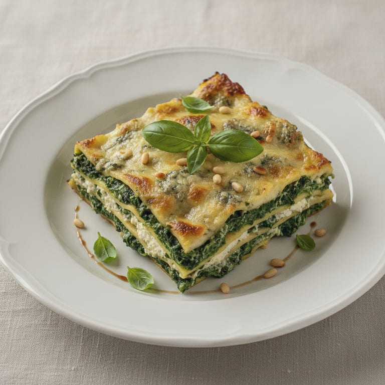 Lasagnes epinards ricotta gorgonzola