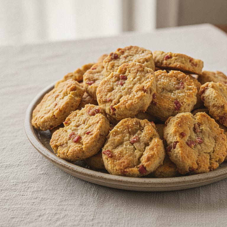 Biscuits apéro maison parmesan lardon