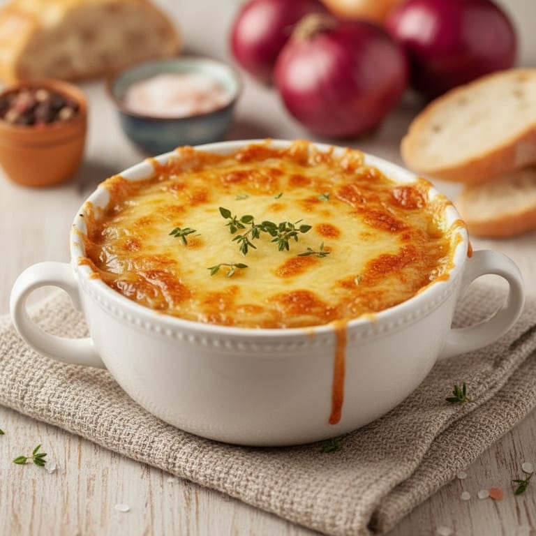 Soupe à l'oignon facon grand-mère
