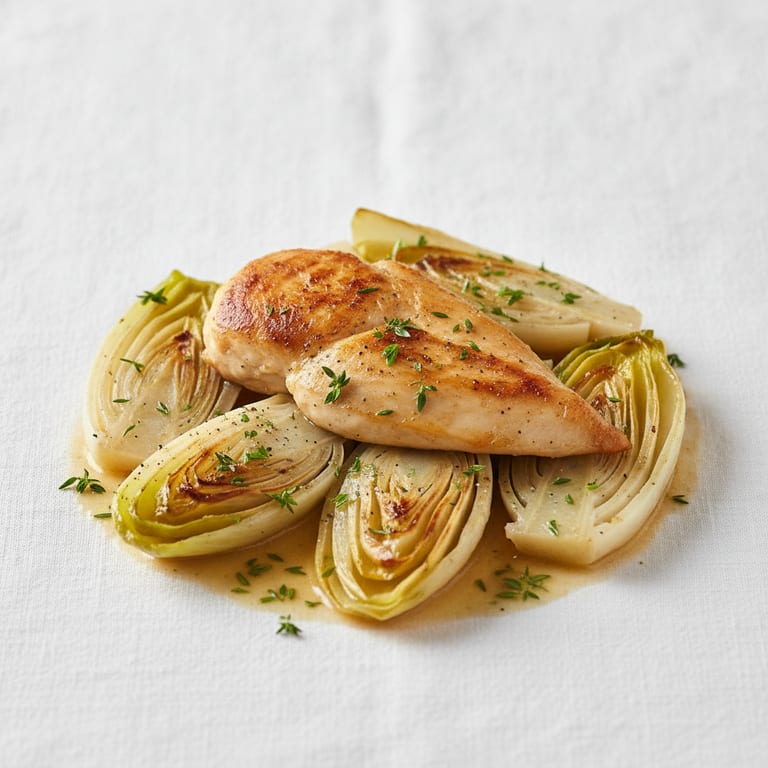 Poulet facile aux endives