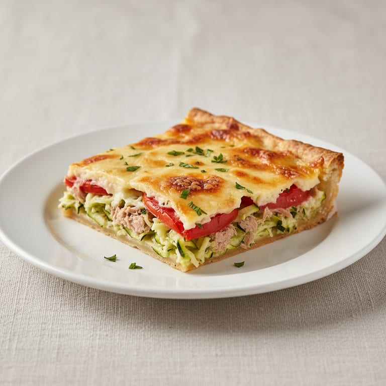 Tarte courgettes-tomates-thon