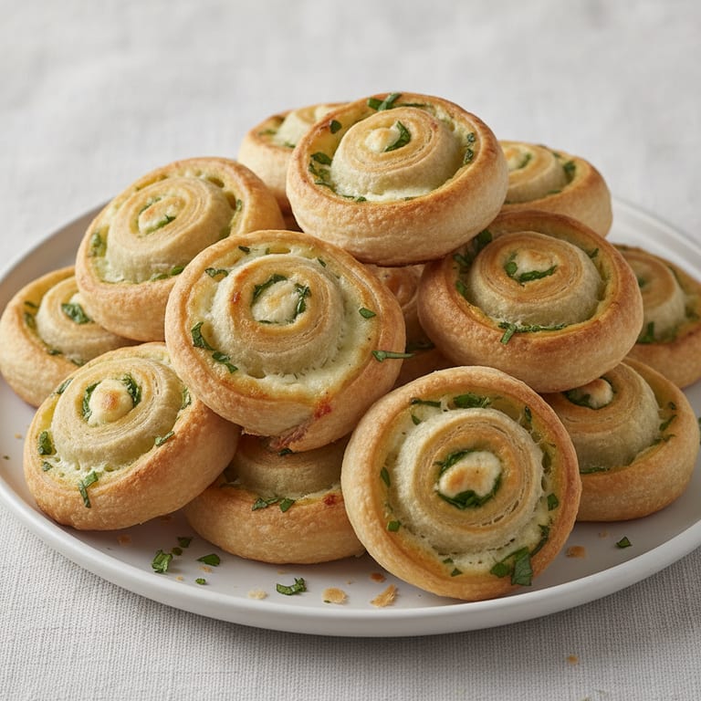 Feuilletés fromage basilic