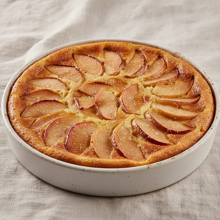 Clafoutis aux pommes et beurre salé