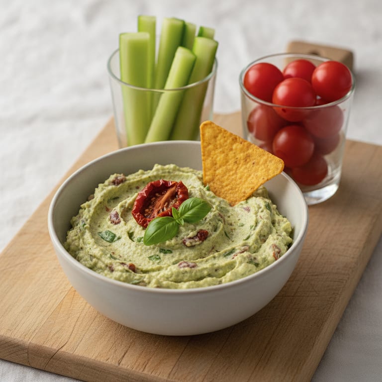 Dip à la ricotta et au pesto (Guacamole version)
