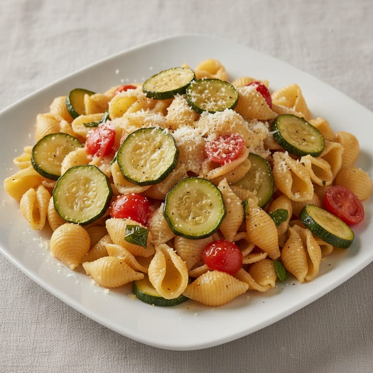 Pâtes aux courgettes