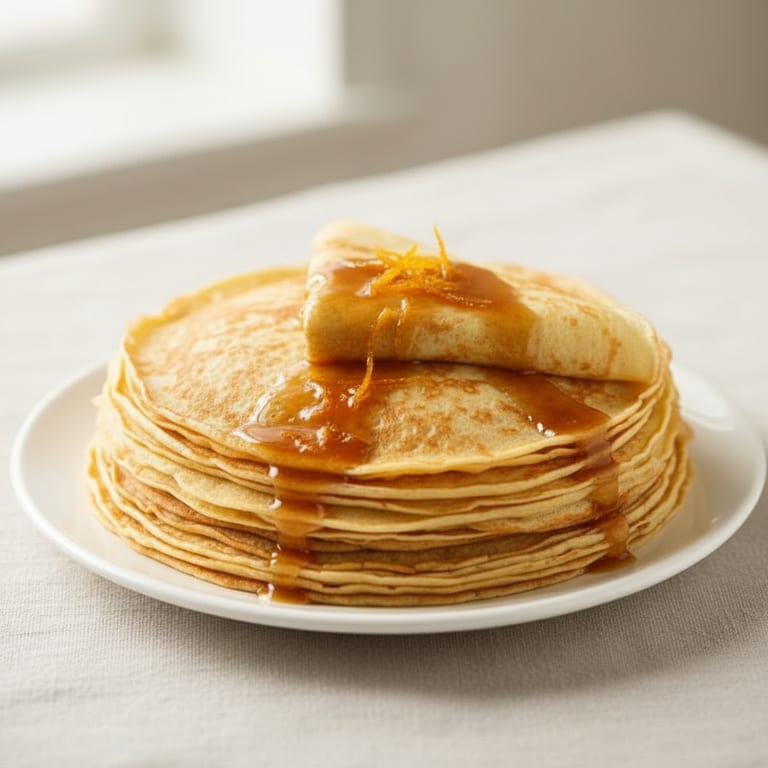Pâte à crêpe à la liqueur d'orange