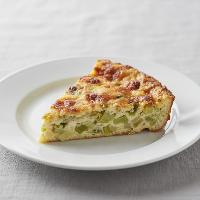 Cake aux poireaux façon quiche sans pâte
