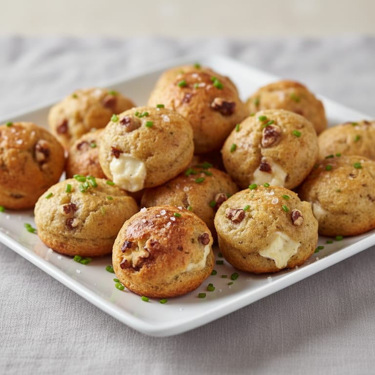 Mini gâteaux chèvre et noix