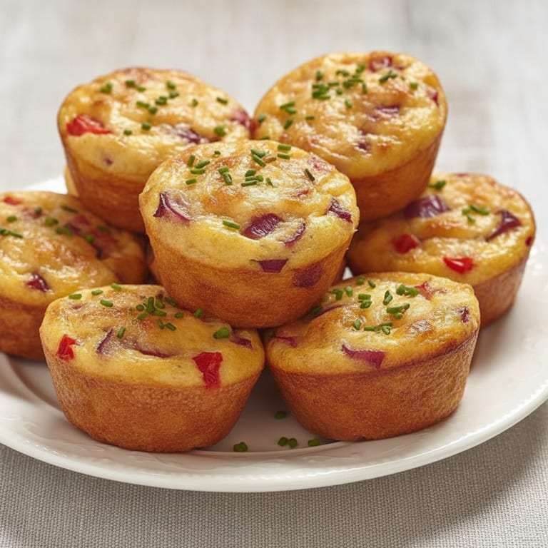 Mini muffins oignon rouge comté