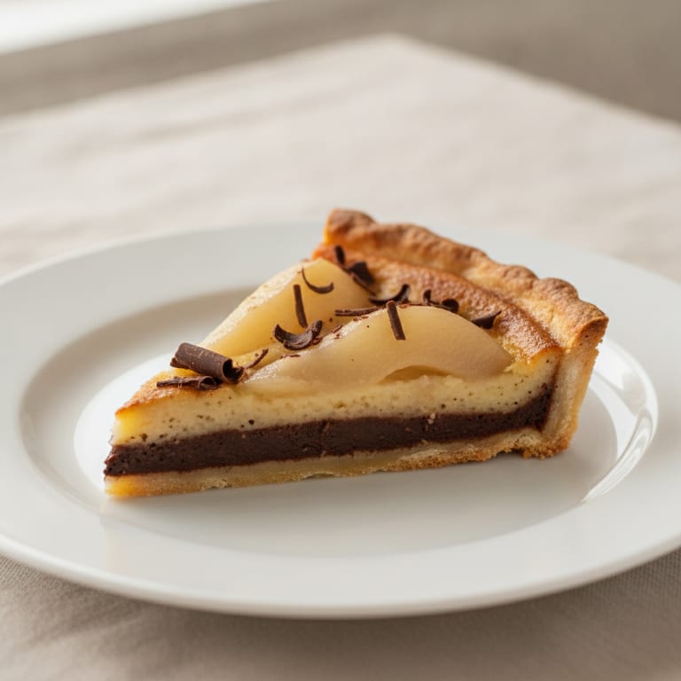 Tarte poire chocolat