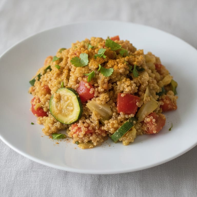 quinoa aux légumes et curry
