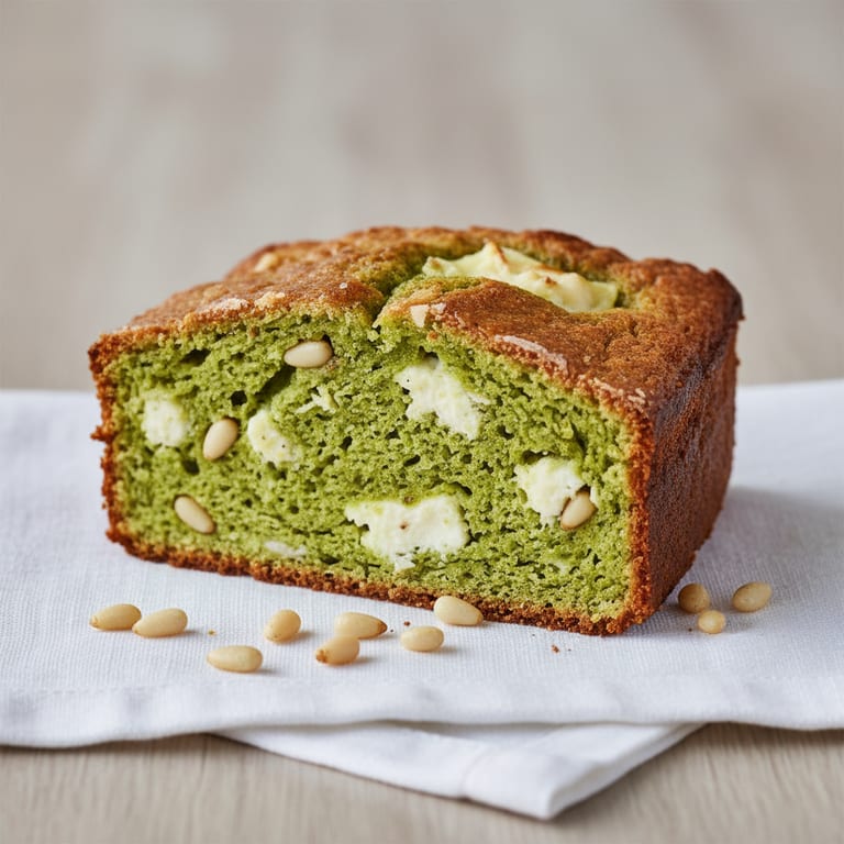 Cake CPP (chèvre, pesto et pignons )