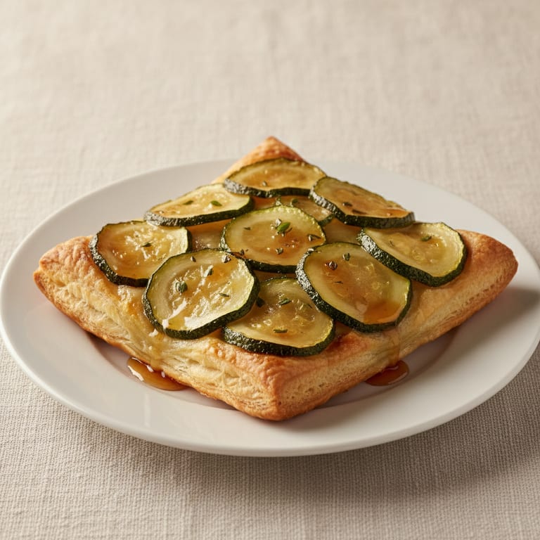 Tatin de courgettes au miel