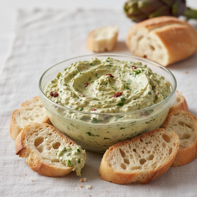 Dip d'artichaut au basilic