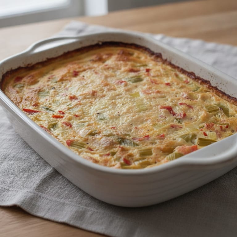 Frittata tomate et poireaux (omelette au four)