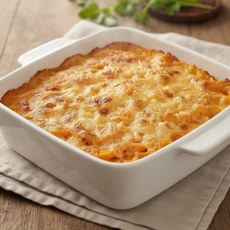 Gratin de butternut au chèvre