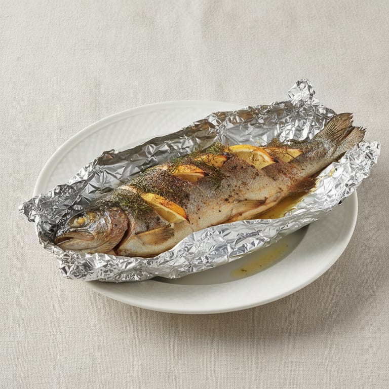 Very simple trout en papillote