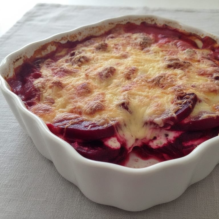 Gratin de betterave rouge