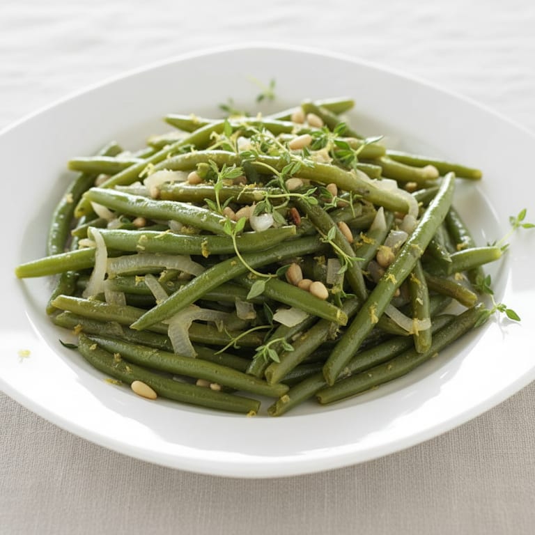 Haricots verts au thym