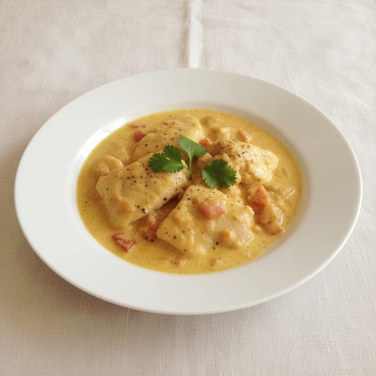 Filet de Colin au curry