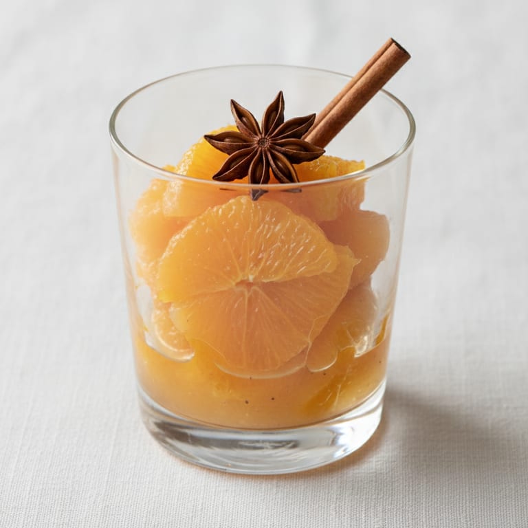 Salade d'oranges aux épices de Noël