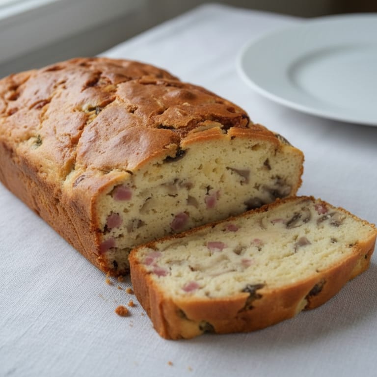 Maryse's Ham, Mushroom, and Gruyère Cake