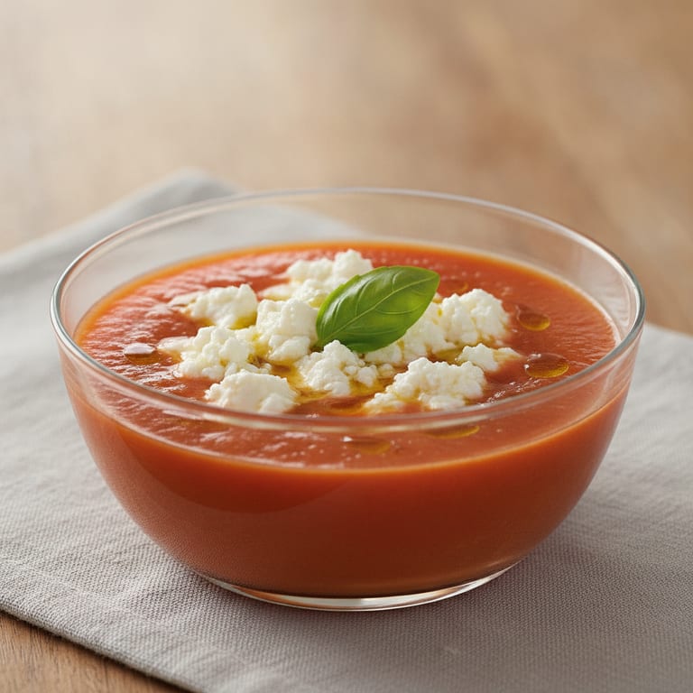 Express Gazpacho with Goat Cheese