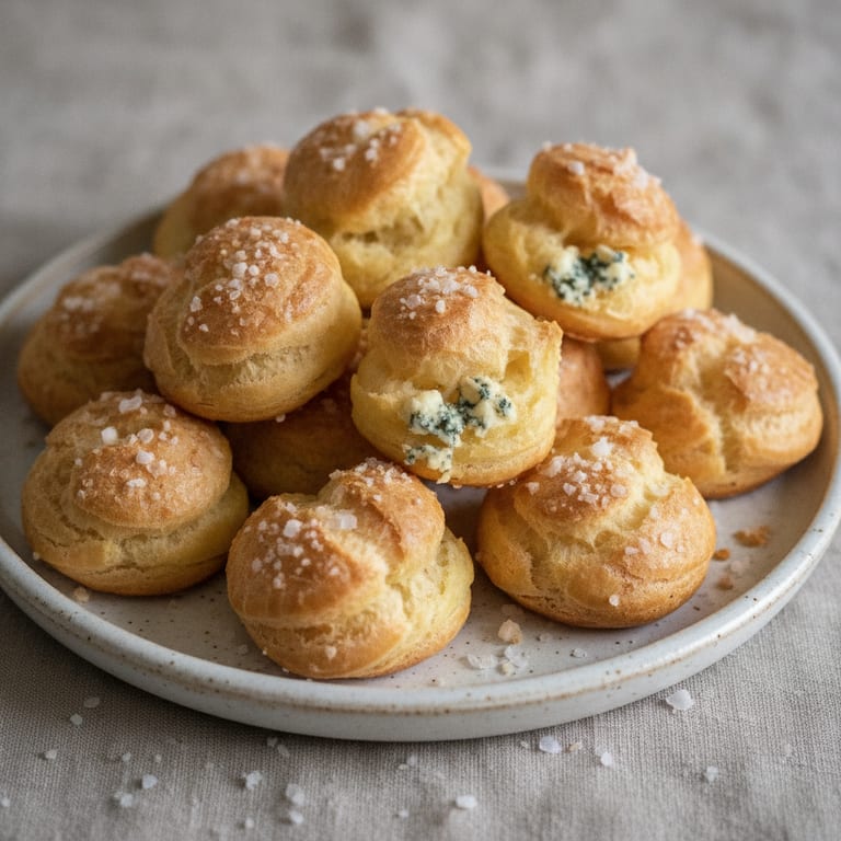 Chouquettes au roquefort