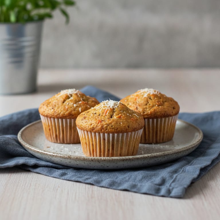Muffins carottes, cumin et parmesan