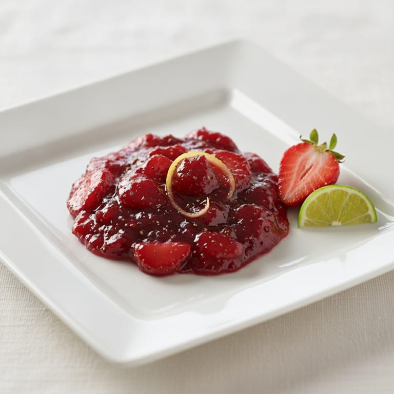 Confiture de fraise au citron et au poivre