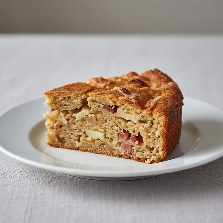 Cake au gruyère, aux oignons et aux petits lardons