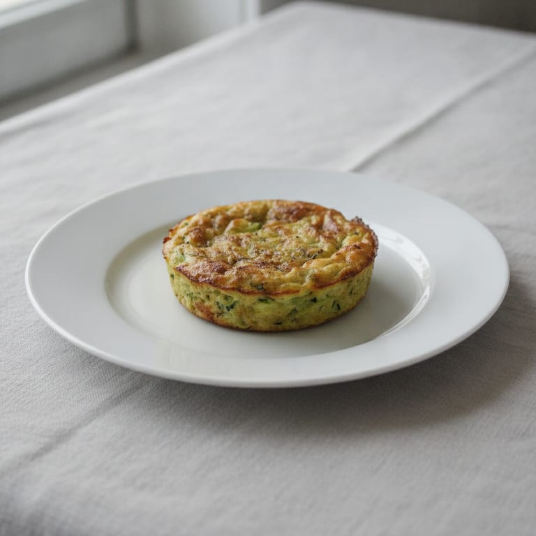 Flan de courgettes au curry rapide
