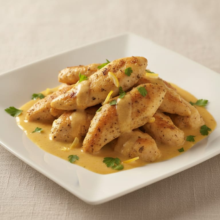 Aiguillettes de poulet marinées au citron