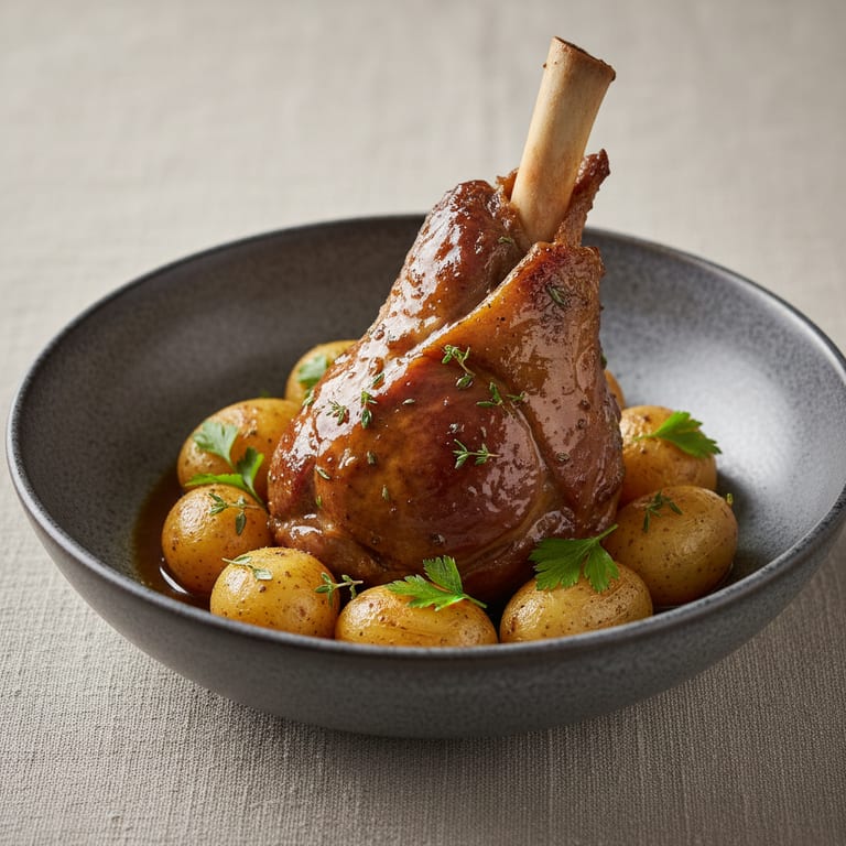 Souris d'agneau confite et fondante