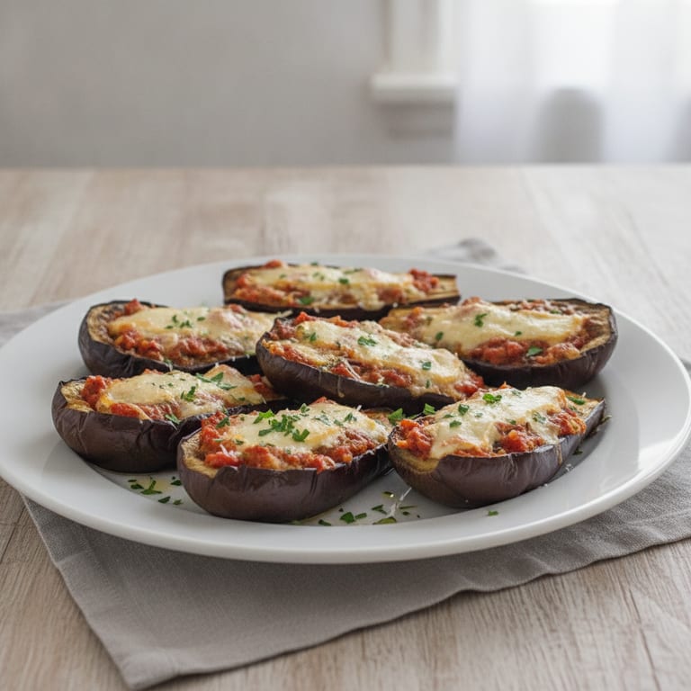 Aubergines grillées tomate-fêta