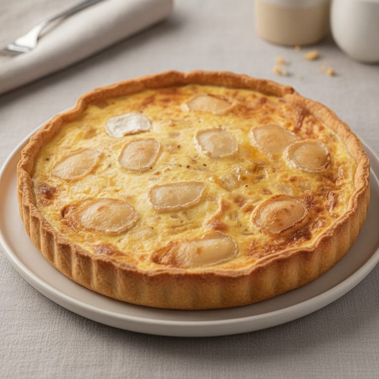 Onion and Goat Cheese/Honey Tart
