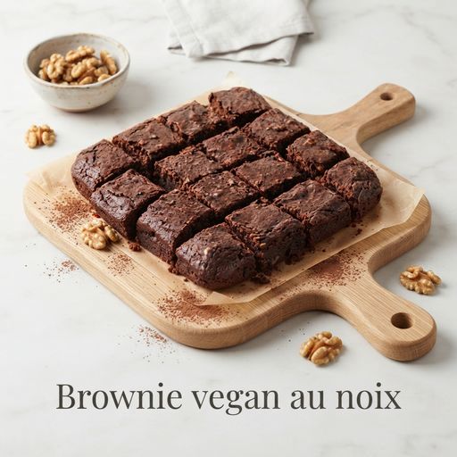 Brownie vegan au noix