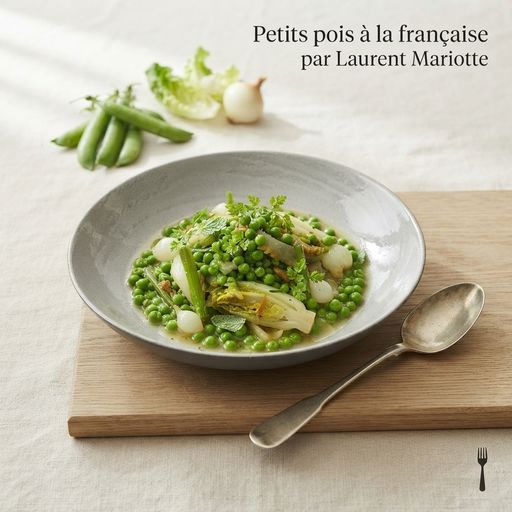 French-style peas by Laurent Mariotte