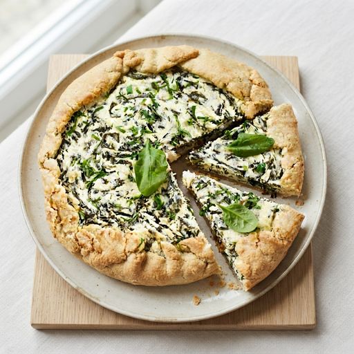 Rustic spinach and feta tart