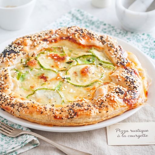 Rustic Zucchini Pizza