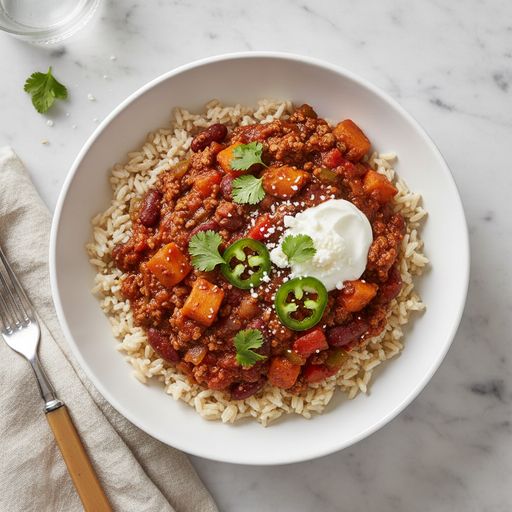 Tasty vegetarian chilli