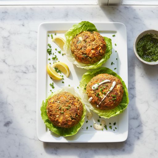 Tuna, carrot and cheddar patties