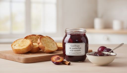 Confiture de quetsches à la cannelle par Laurent Mariotte