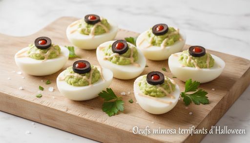 Terrifying Halloween Deviled Eggs