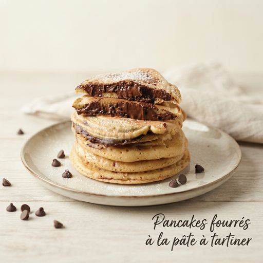 Spread-filled pancakes